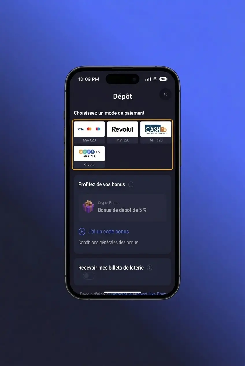 Guide de dépôt sur SpinAura avec méthodes de paiement disponibles et étapes pour alimenter son compte