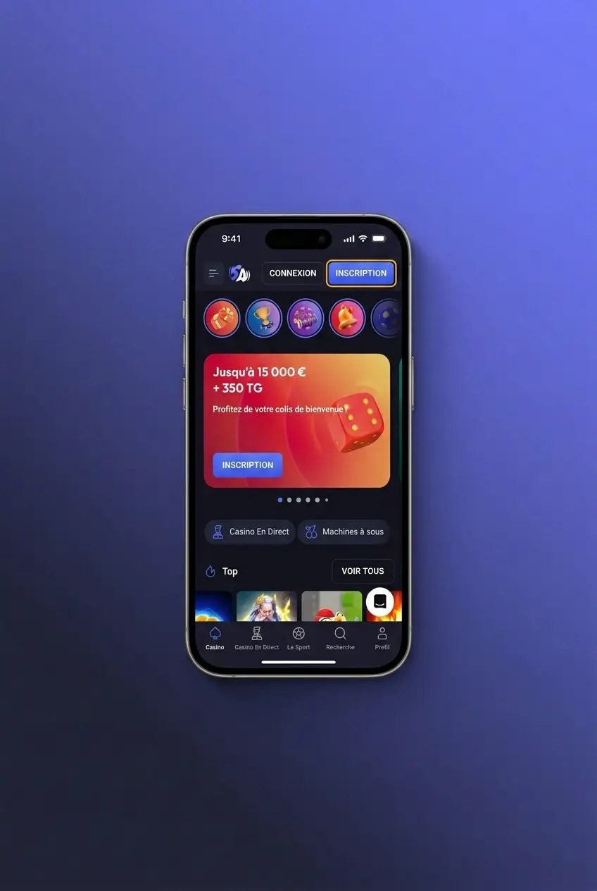 Inscription sur l'application SpinAura en 4 étapes simples depuis mobile pour les joueurs français