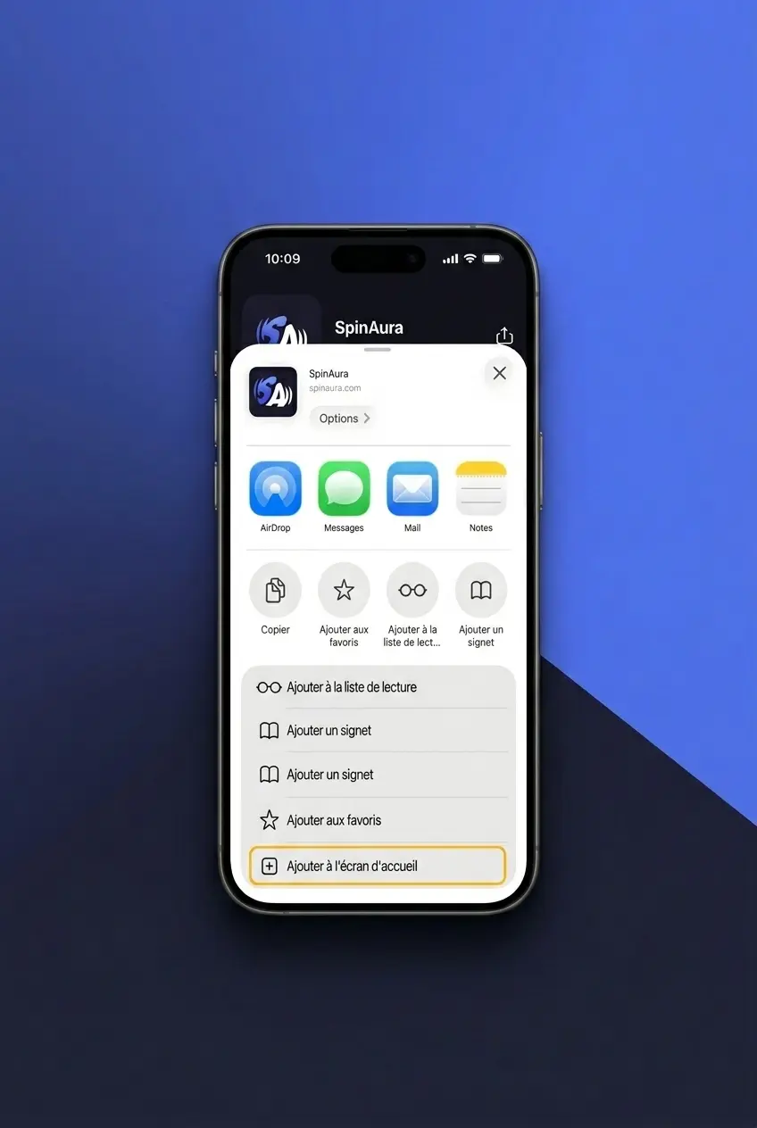 Guide en 4 étapes pour télécharger et installer l'application SpinAura sur iOS via l'App Store